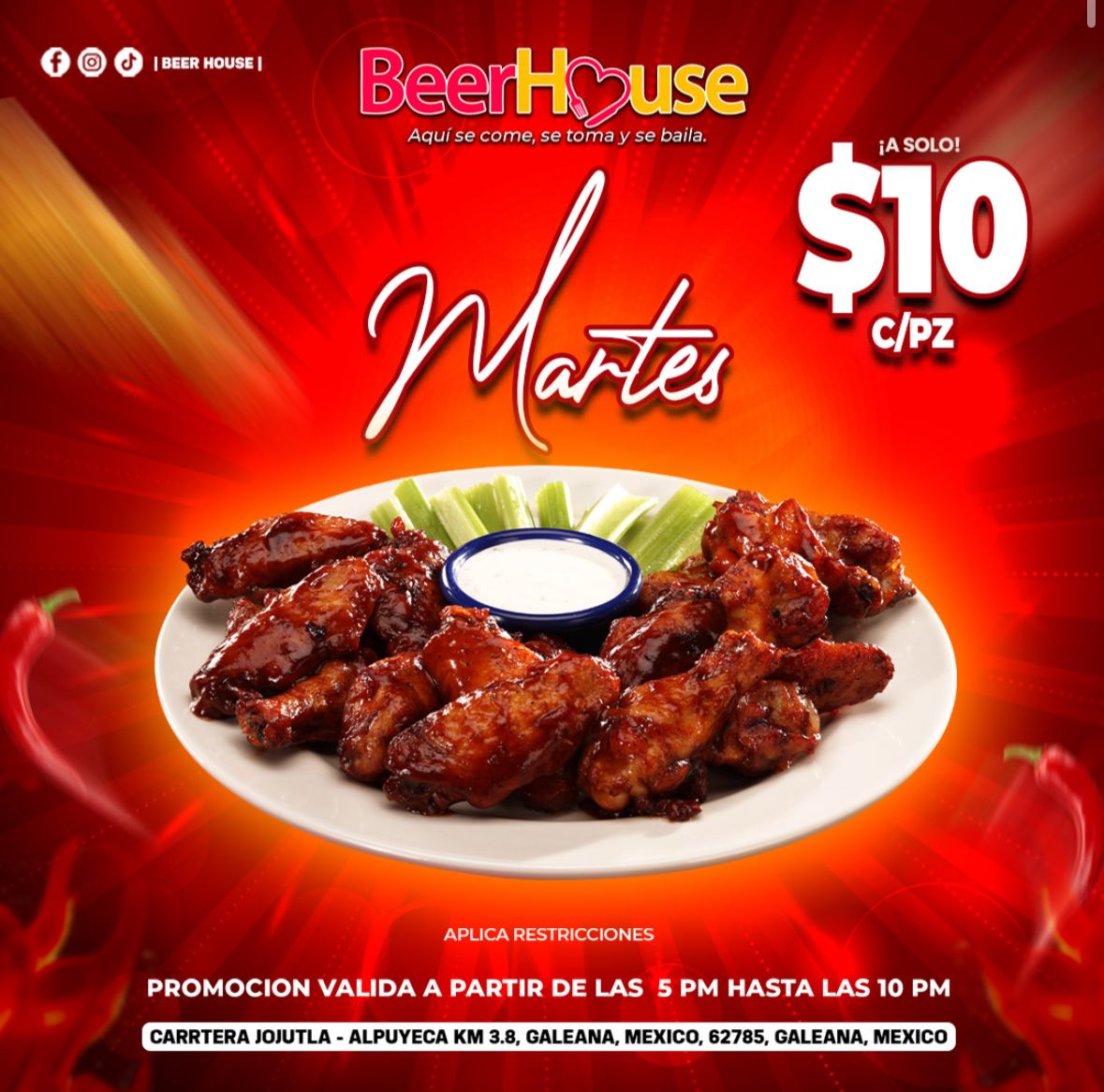 Publicación de Instagram: Vista del ambiente en BeerHouse Teques